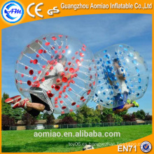 Juego inflable de la bola de la burbuja de la bola de parachoques del PVC de la buena calidad 1.0mm para la venta